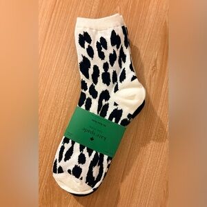 Kate Spade Printed Women's Crew Socks Animal Print Set of 3 Striped OS 4-10 NWT